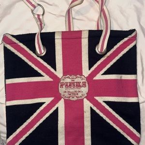 RARE VS PINK Union Jack tote bag 2005 vintage Y2K UK 🇬🇧 London